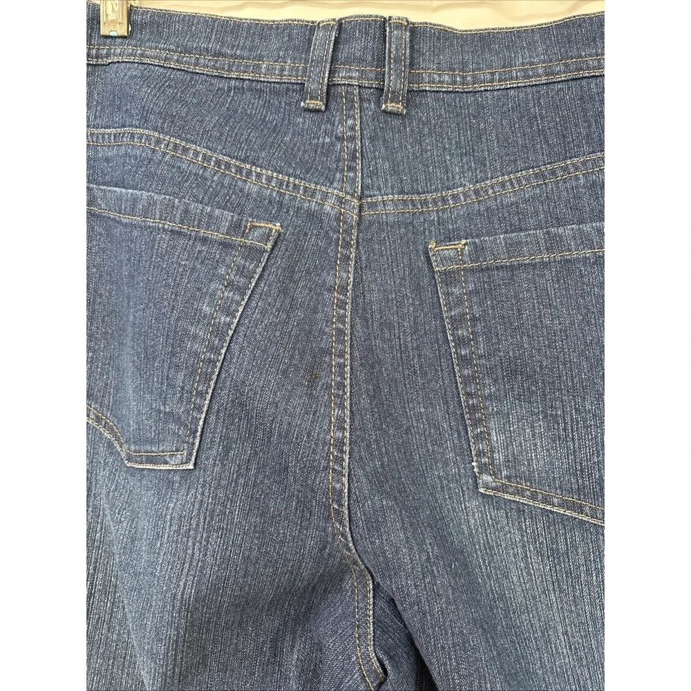 Style & Co. Women's Tapered Leg Jeans Blue Stretch Denim High Rise 14S 34x28